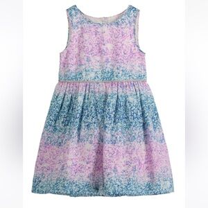Pippa & Julie sparkle ombré dress pink white blue silver size 4T